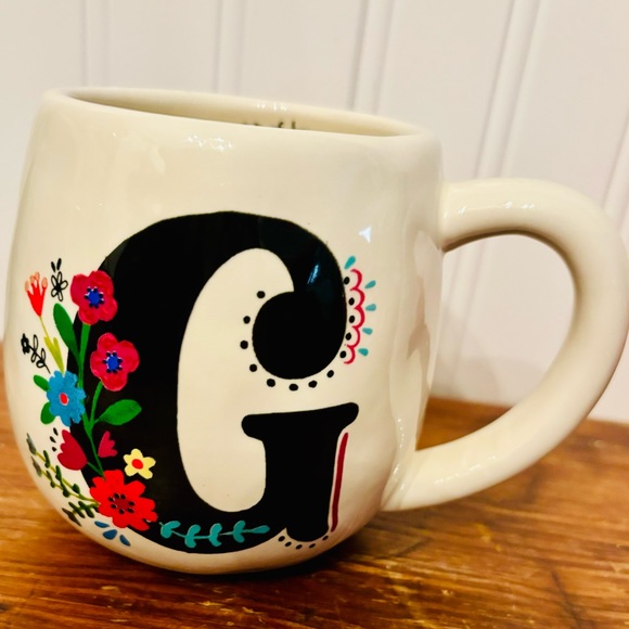 Natural Life Floral Initial Mug G - Picture 2 of 5